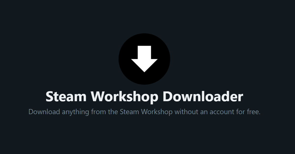 working steam workshop downloader